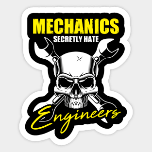 Funny Mechanic and Engineers Diesel Mechanic Quote  Mechanic Sticker